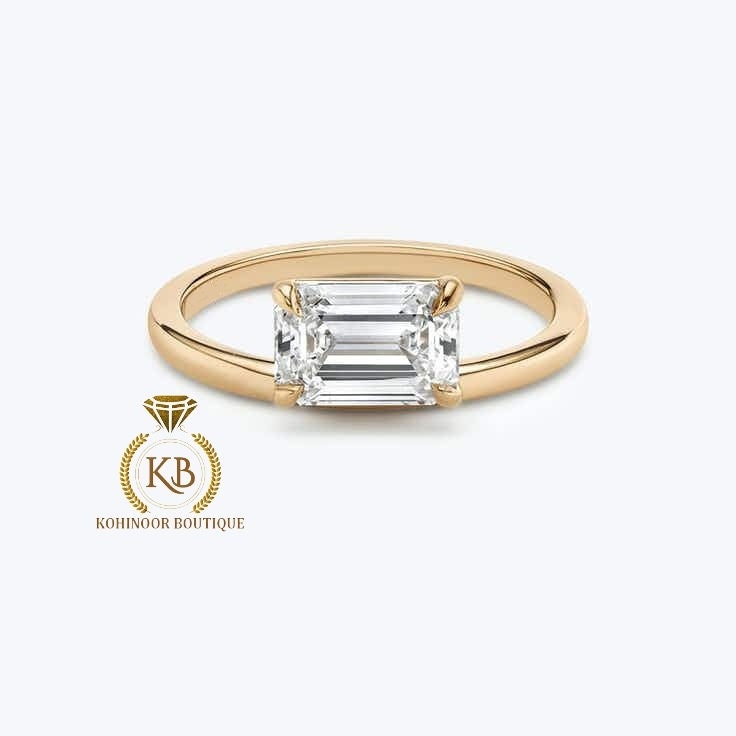 Floating moissanite solitaire Engagement ring, Ring for her, Round\Oval\Emerald\Asscher\Princess\Cushion\Trillion\Half moon\Marquise\Pear.