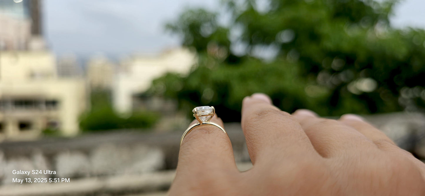 Tilted Pear Cut moissanite ring, Ring for her, ring for women, diagonal pear ring, Engagement ring, Travel ring, gift for women