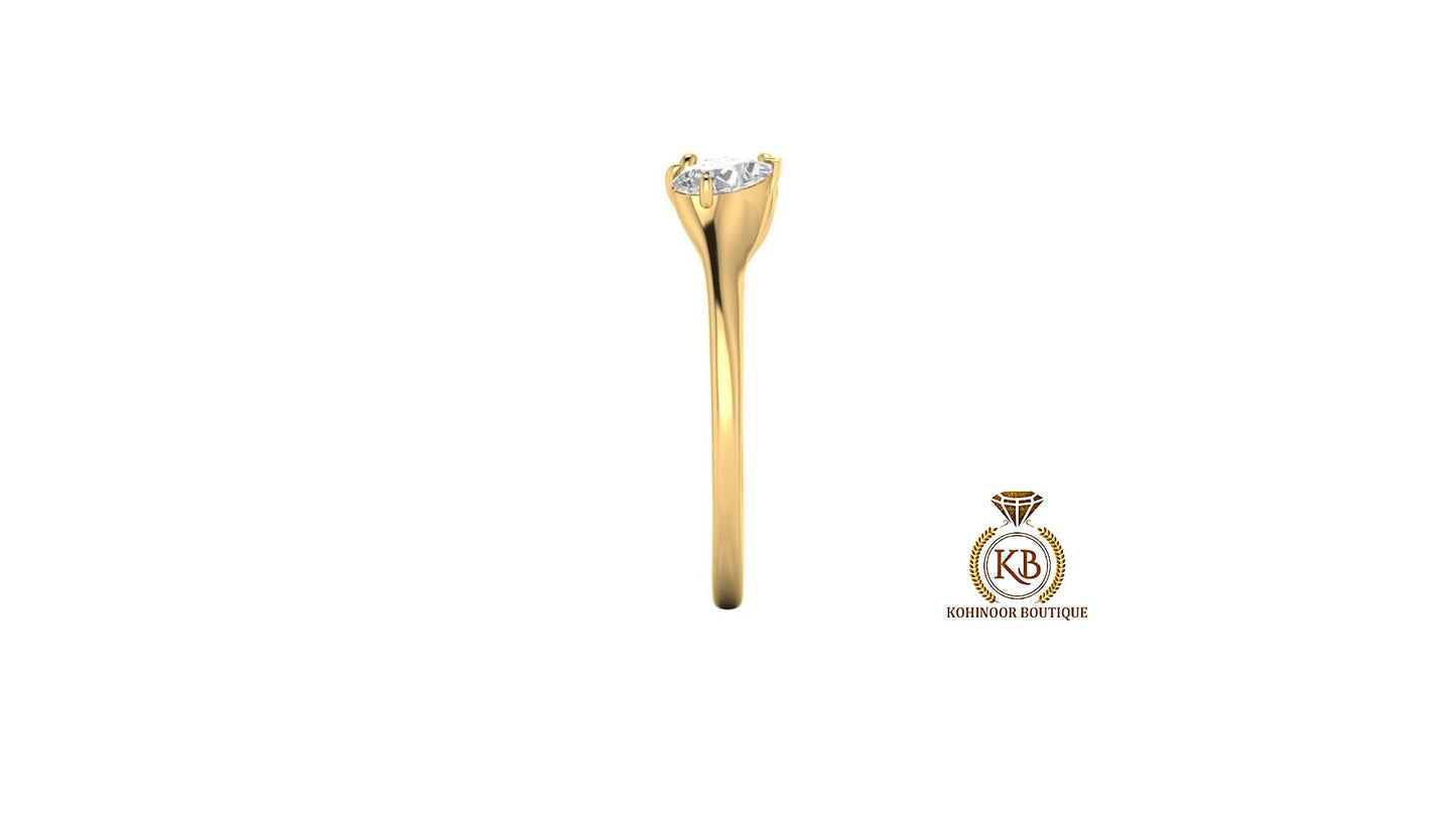 Cushion & Pear Cut Toi Et Moi  colorless moissanite two stone Engagement\wedding\promise\proposal ring, gift for her