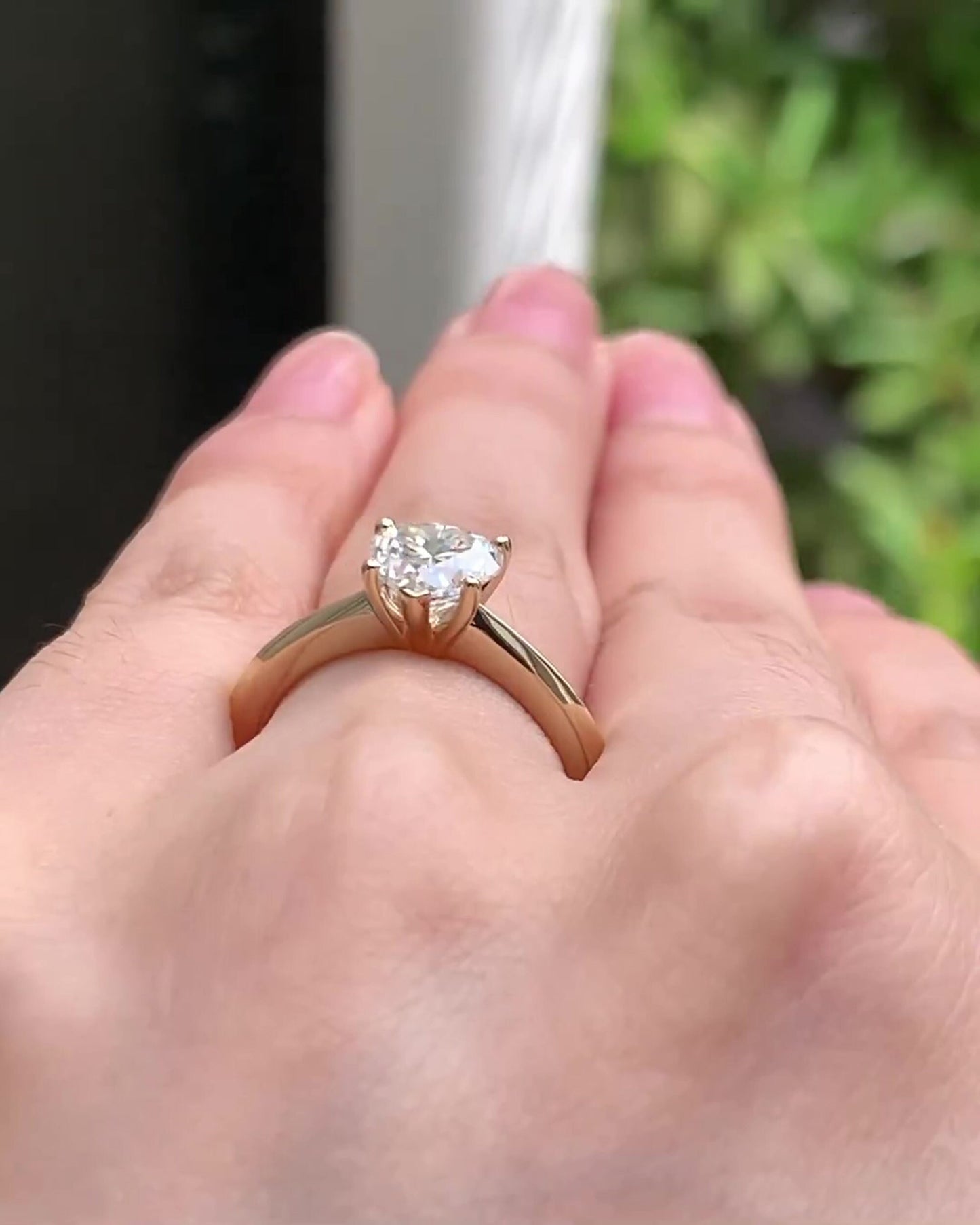 Heart Shaped Moissanite Solitaire Engagement Ring, Ring for her, ring for women, Classic solitaire ring, gift for her