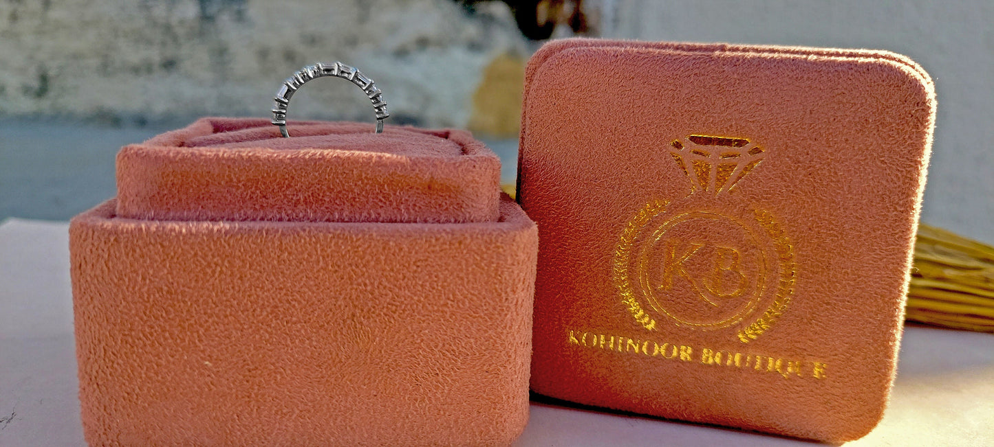 Emerald Morse code Moissanite ring,Name Initial, personalized gift, child Name initial, Husband, Wife, Boyfriend, Girlfriend name initials.