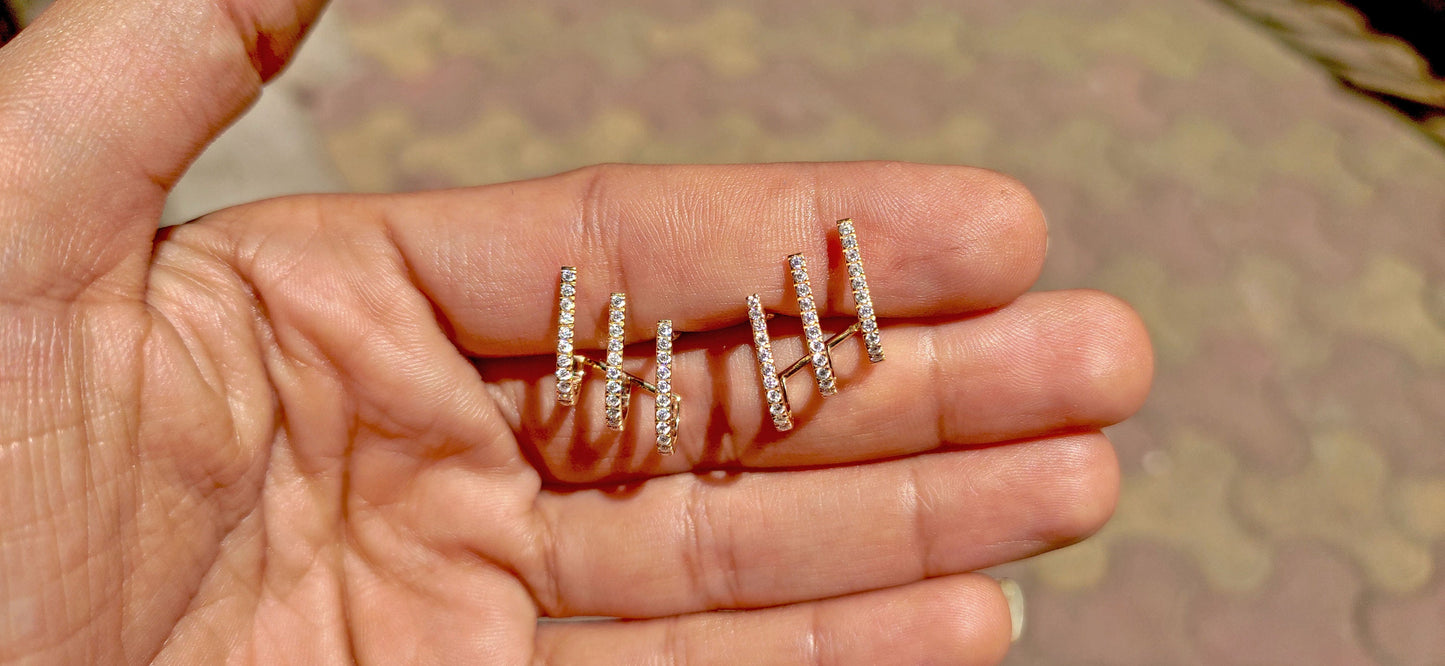 Moissanite Earrings, Earrings for women, Party wear earrings, Anniversary Gift for wife, birthday gift for women