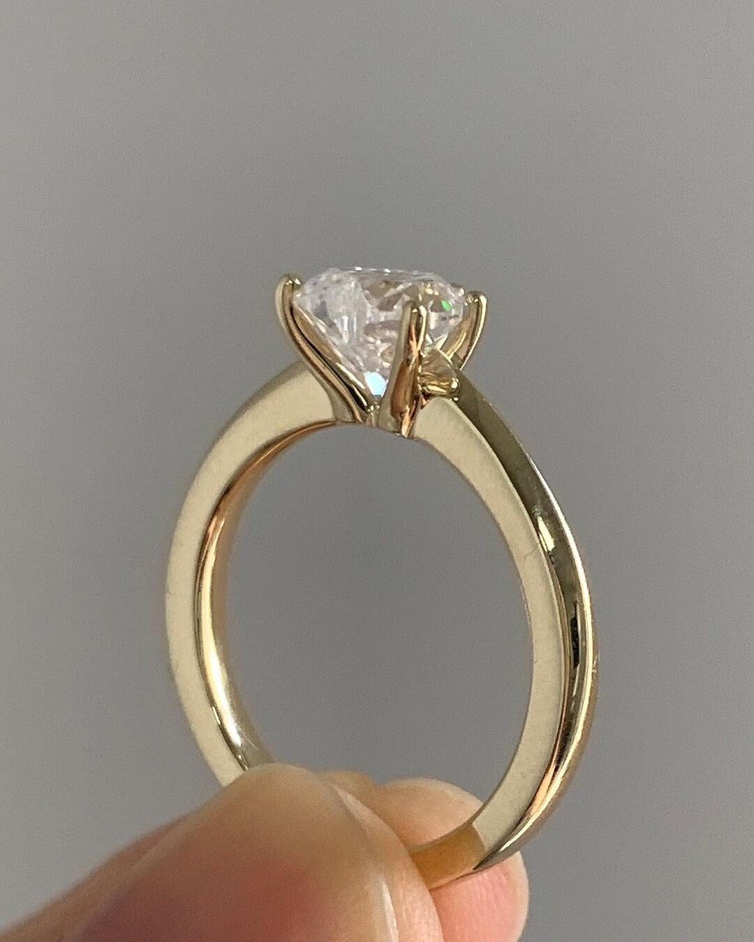 Heart Shaped Moissanite Solitaire Engagement Ring, Ring for her, ring for women, Classic solitaire ring, gift for her