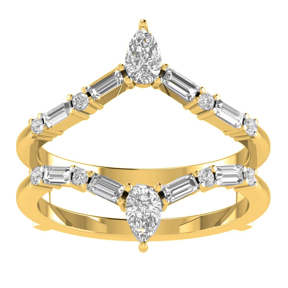 Ring Enhancer, Aggie college ring wrap, Moissanite diamond engagement Ring Wrap Wedding band Ring Jacket