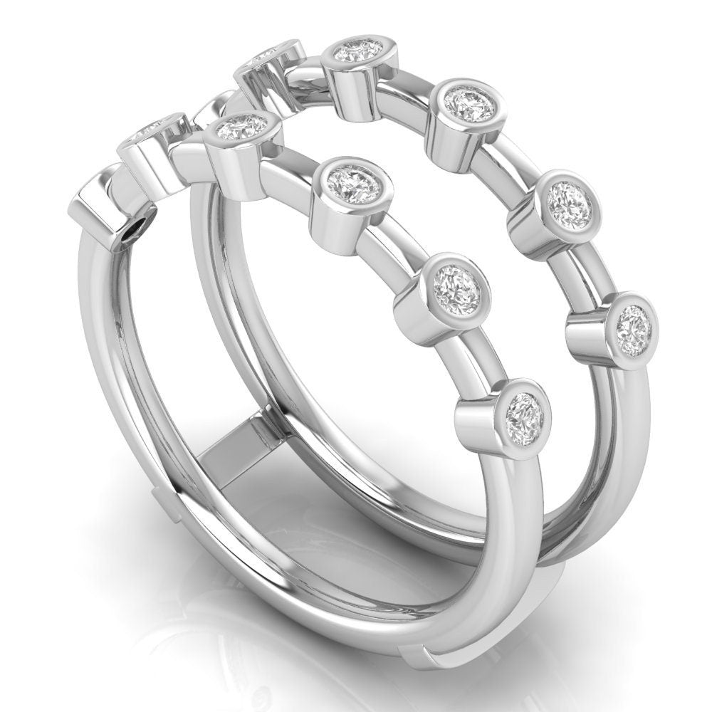 Ring Enhancer, Aggie college ring wrap, Moissanite diamond engagement Ring Wrap Wedding band Ring Jacket