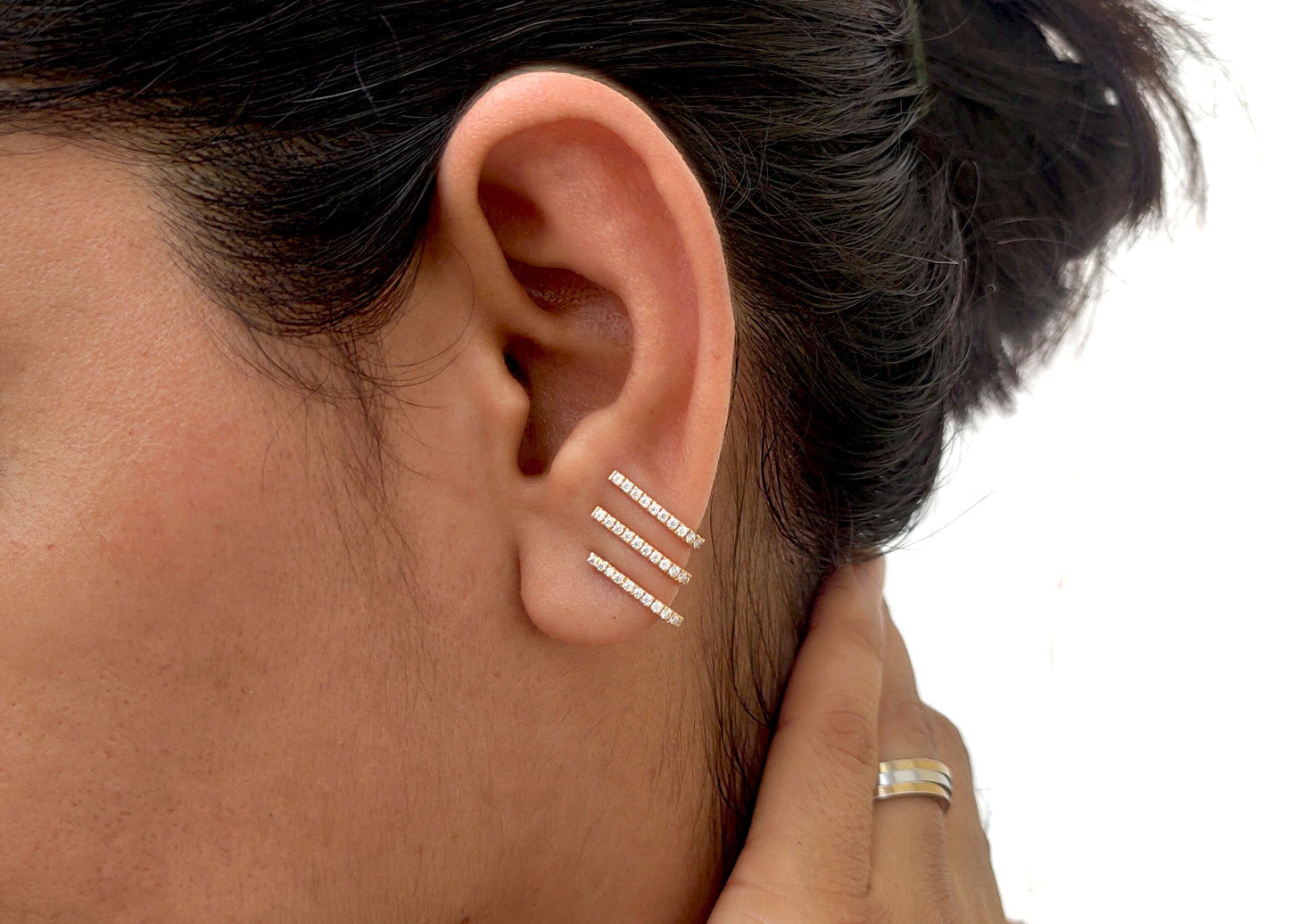 Moissanite Earrings, Earrings for women, Party wear earrings, Anniversary Gift for wife, birthday gift for women