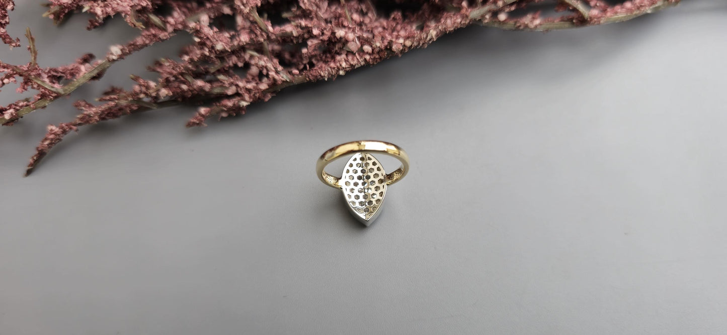 Marquise Moissanite Georgian Cut Down Set ring, ring for women, Ring for her, Statement ring, ring for women