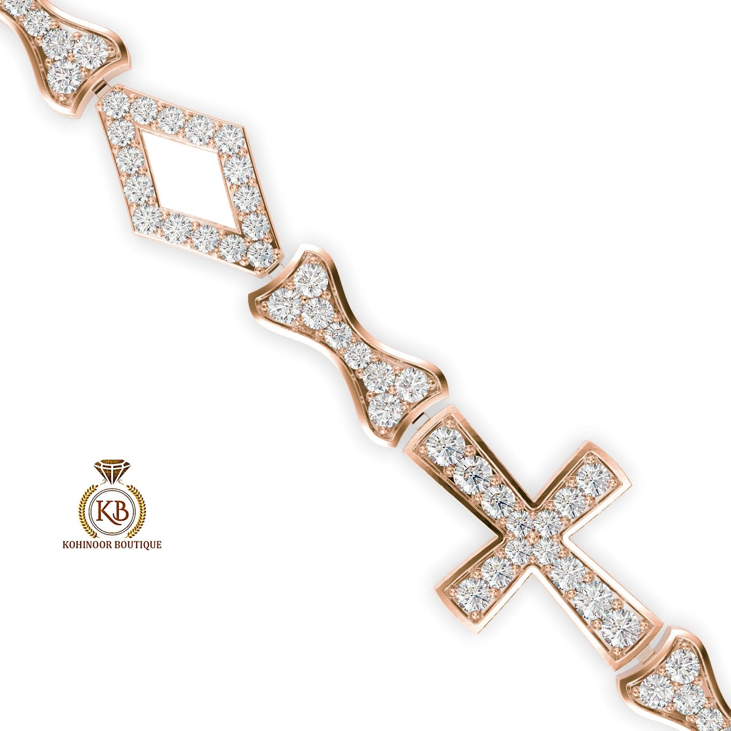 Moissanite Holy Jesus Christ cross Tennis Bracelet, Bracelet for women, Bracelet for her\girls, Anniversary\Birthday\Christmas gift