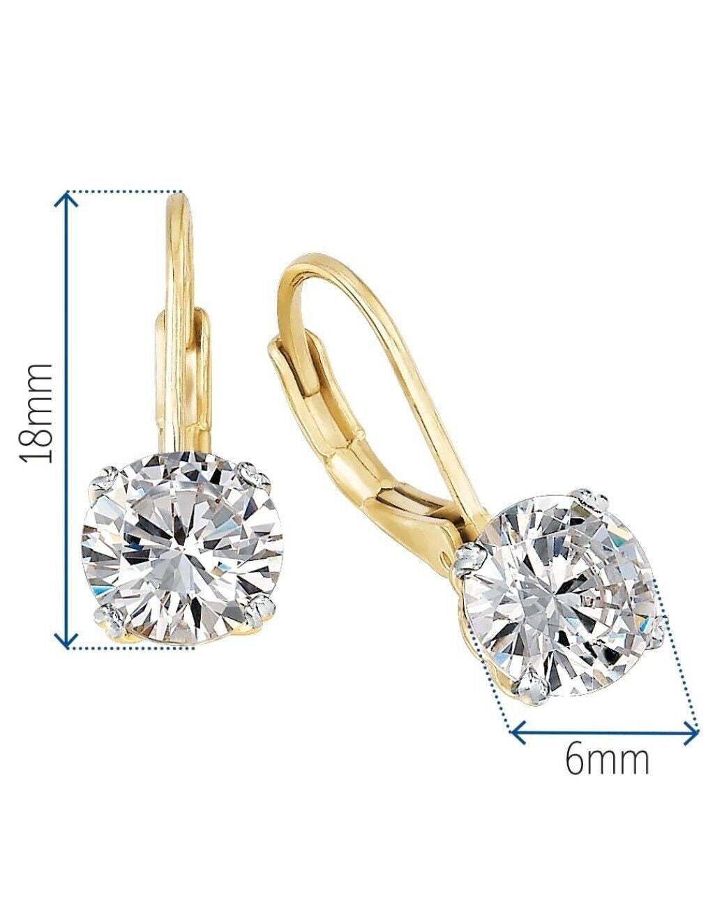 Tulip drop earrings, Lotus petal basket set Round Moissanite Hang on a Huggie Drop Earrings for women 10k\14k\18k White\Yellow\Rose Gold