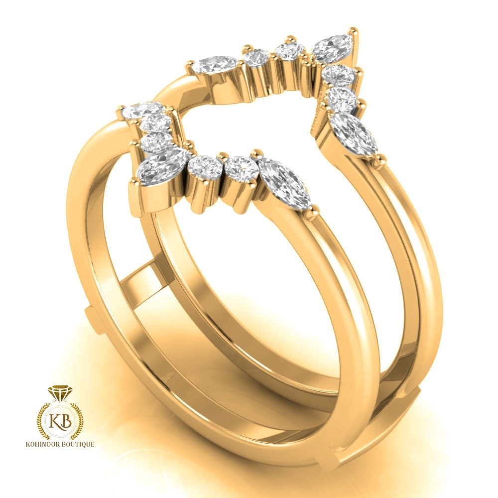 Ring Enhancer, Aggie college ring wrap, Moissanite diamond engagement Ring Wrap Wedding band Ring Jacket