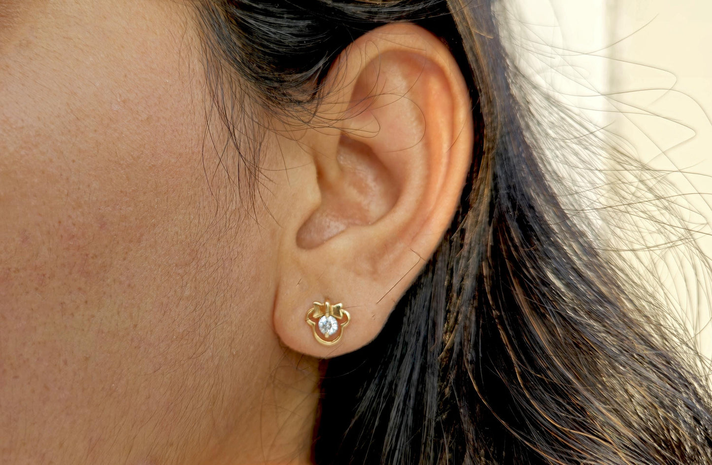 Micky Minnie mouse Stud Earrings, Push back Earrings, earrings for small girls, studs for girls, Christmas birthday gift for daughter sister