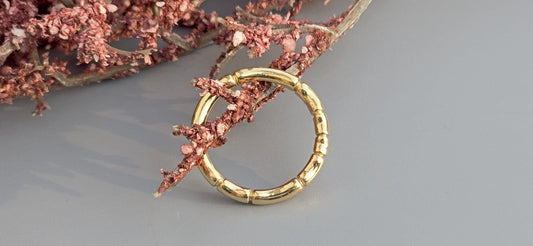Bamboo wedding band, stackable band for women, gift for women, silver, solid gold band for women, ring for her, delicate dainty band
