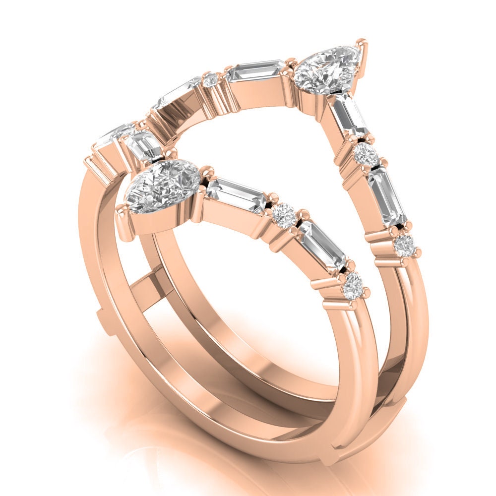 Ring Enhancer, Aggie college ring wrap, Moissanite diamond engagement Ring Wrap Wedding band Ring Jacket