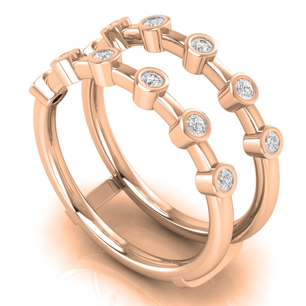 Ring Enhancer, Aggie college ring wrap, Moissanite diamond engagement Ring Wrap Wedding band Ring Jacket