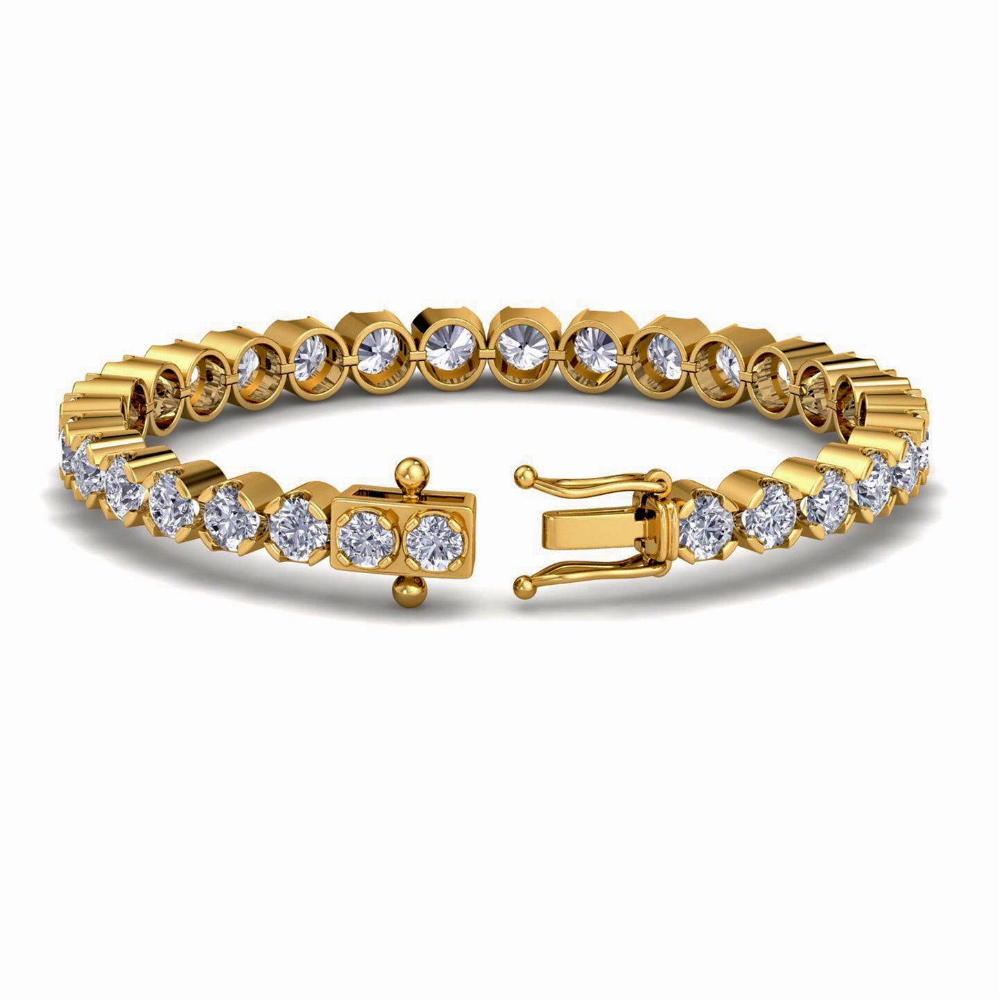 Moissanite Tennis Bracelet, Bracelet for women, Bracelet for Men, Bracelet for her him, Hip hop bracelet,  Tanna Link bracelet