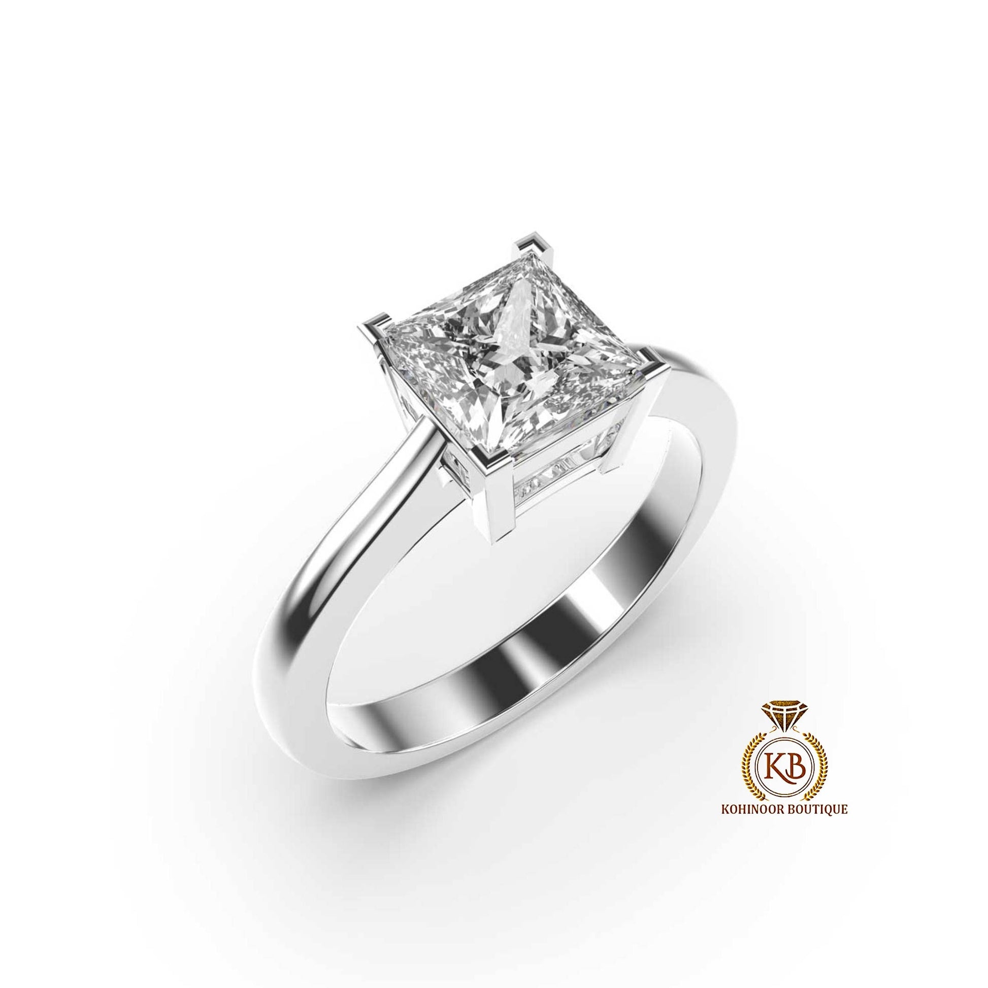 Princess Cut Lab grown diamond Solitaire Engagement Ring, CVD Ring, with SGL certificate, Ring for her, Gift for her, ring for women