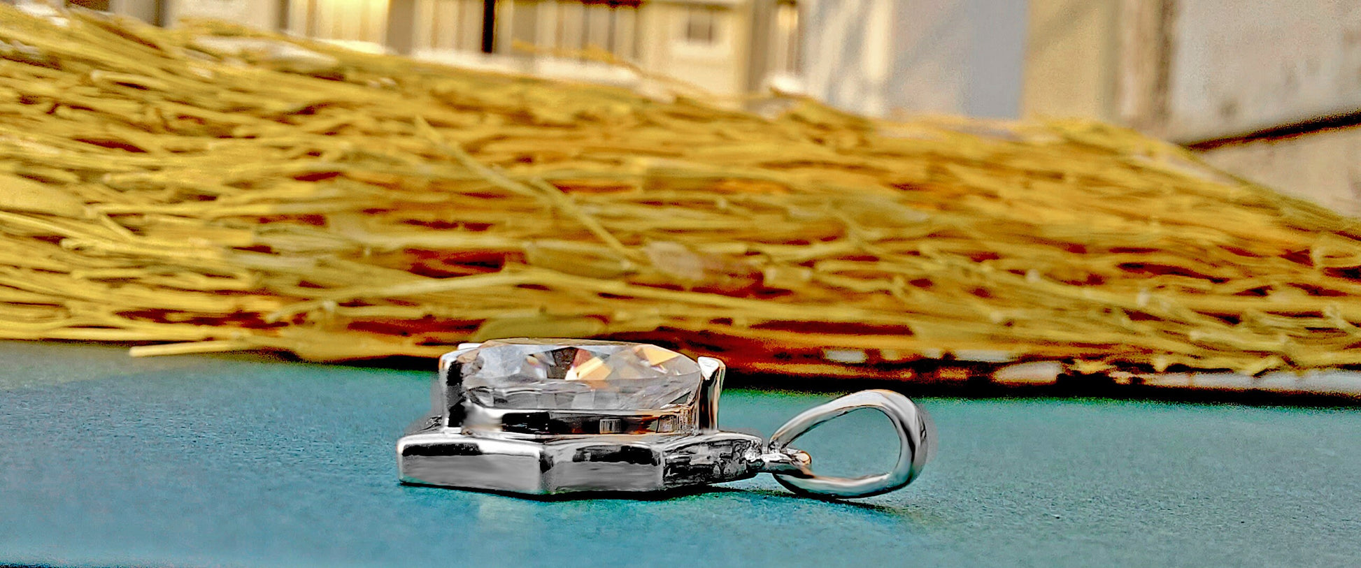 Pear Solitaire Moissanite Pendant Set without chain, Pendant for women, gift for mother