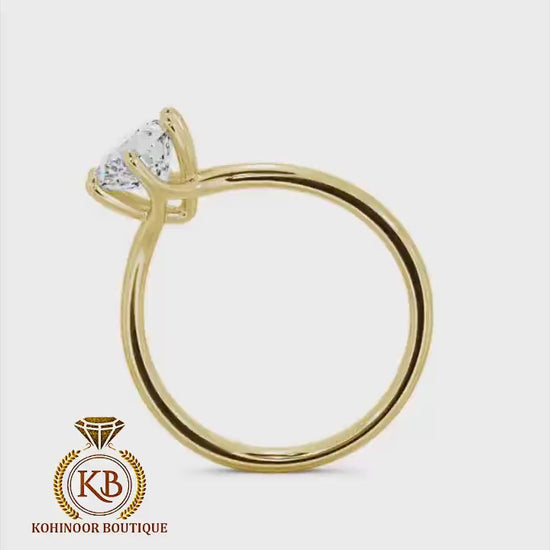 Round Cut Classic Solitaire Moissanite Engagement\Wedding\Mother Ring, ring for her, gift for women, Proposal ring